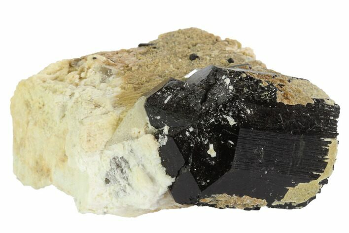 Black Tourmaline (Schorl), Aquamarine & Feldspar - Namibia #90680